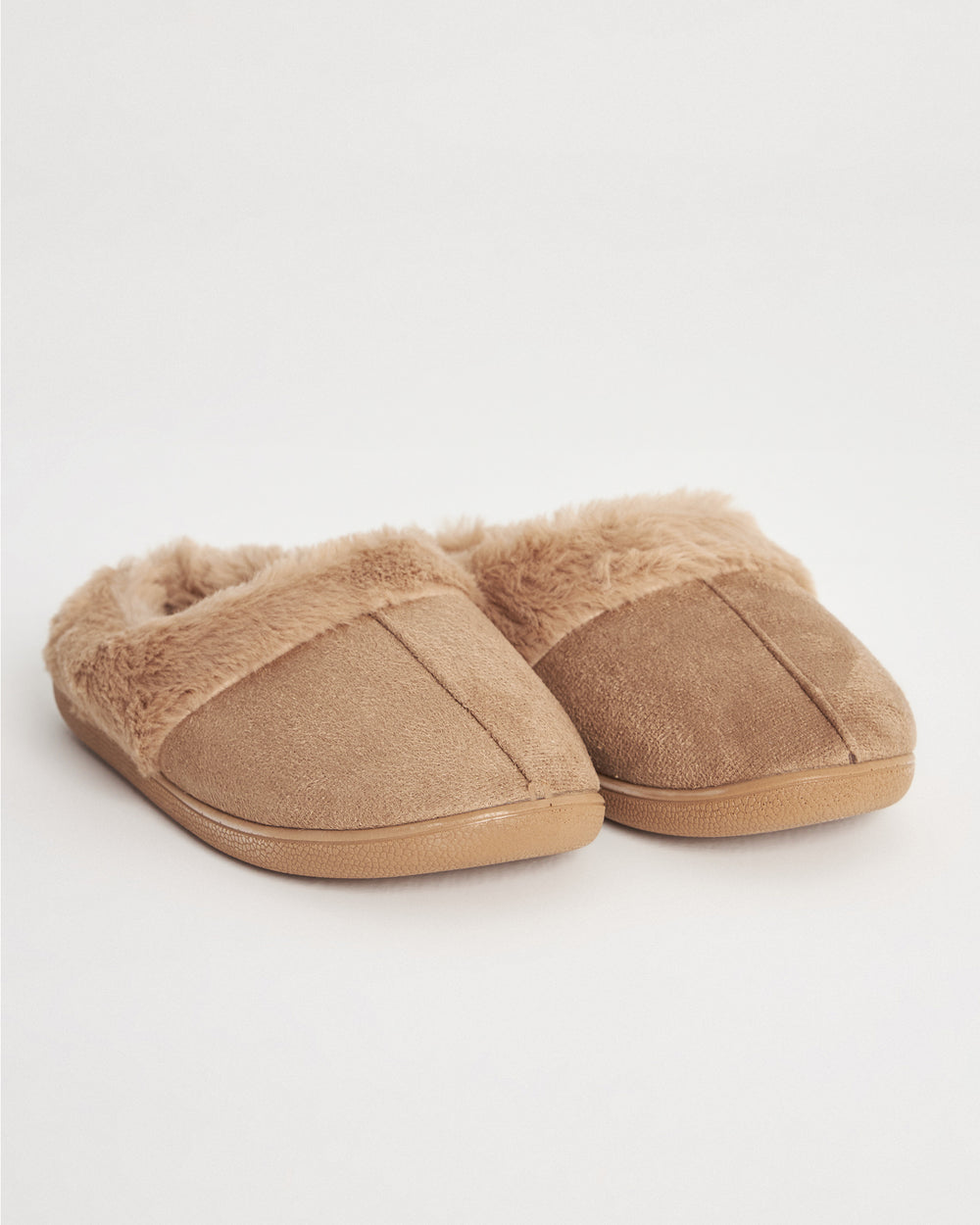 Çocuk Kışlık Camel Süet Peluş Ev İçi Ayakkabı