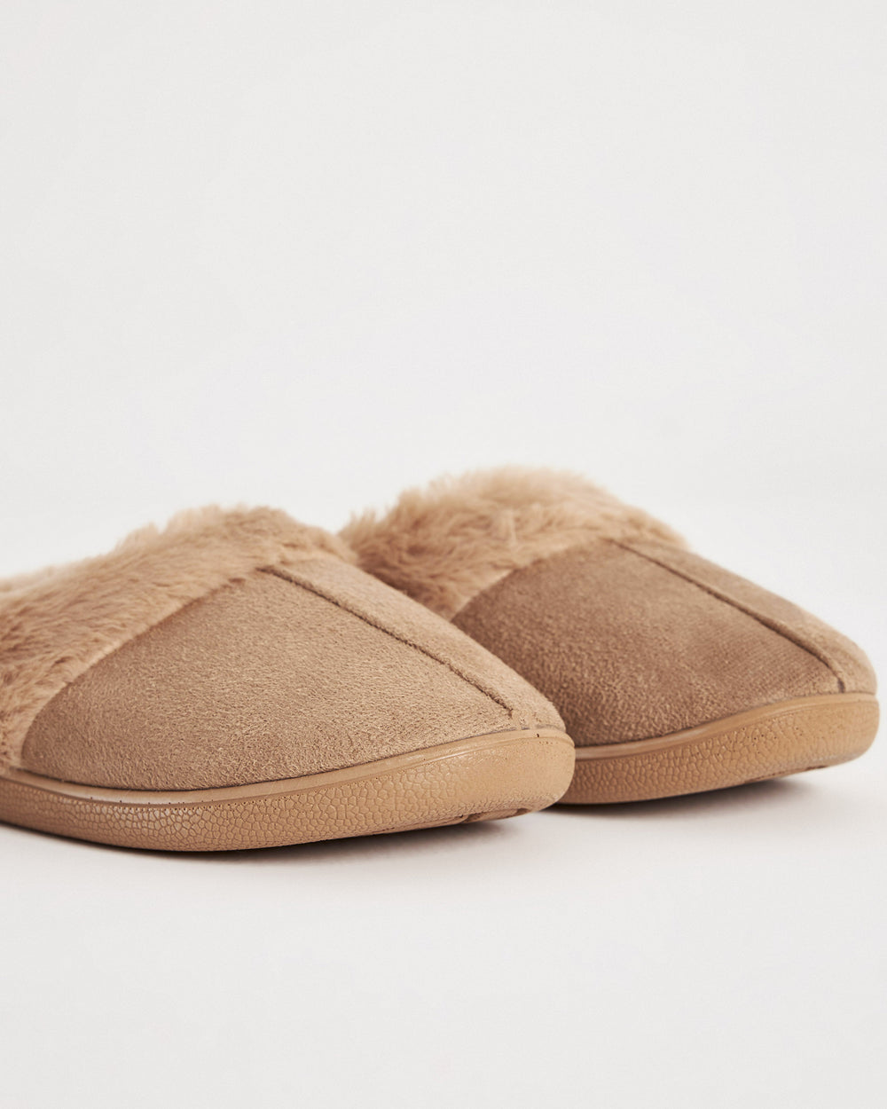 Çocuk Kışlık Camel Süet Peluş Ev İçi Ayakkabı