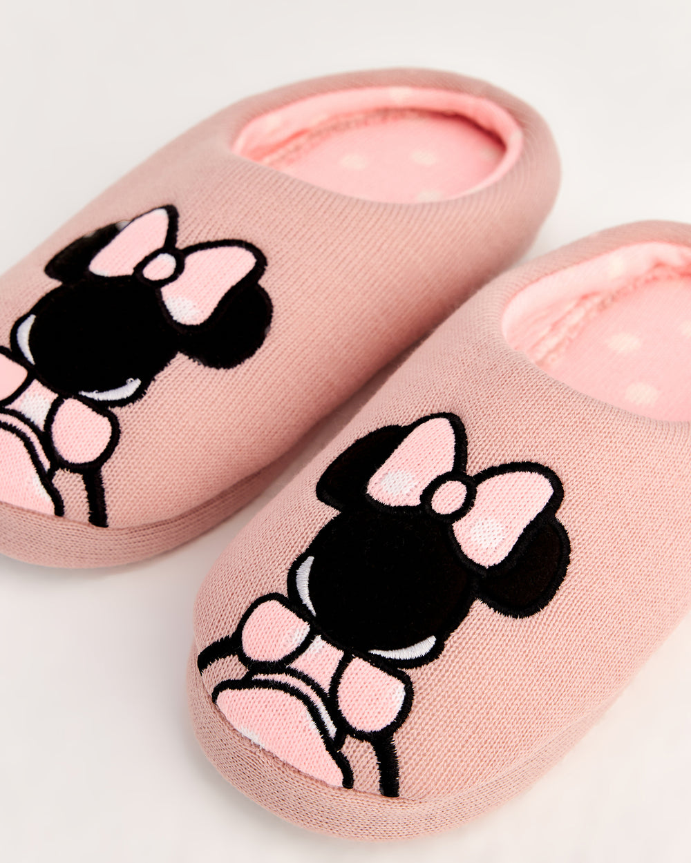 MİİMİ - Minnie Mouse Detaylı Pembe Kadın Ev Terliği