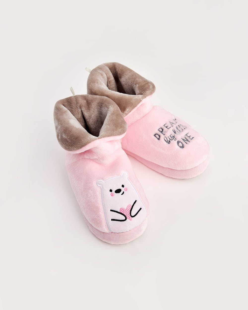 BEEA - Ayıcıklı Pembe Kadın Panduf