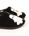 Çocuk Halloween Temalı Sevimli Hayalet Çifti Desenli Peluş Ev İçi Ayakkabı