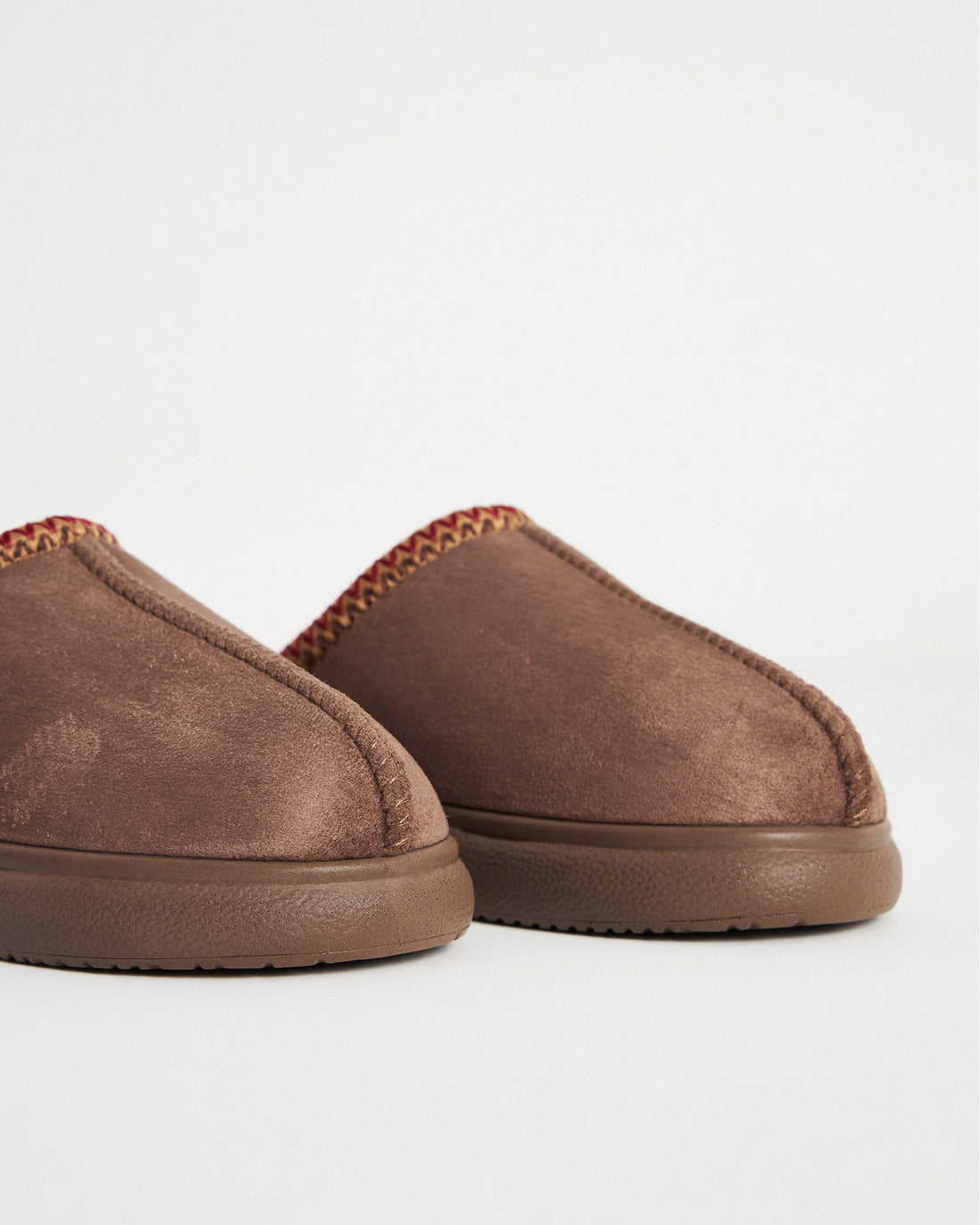 Kadın Kışlık Vizon Süet Etnik Desenli Ev İçi Ayakkabı