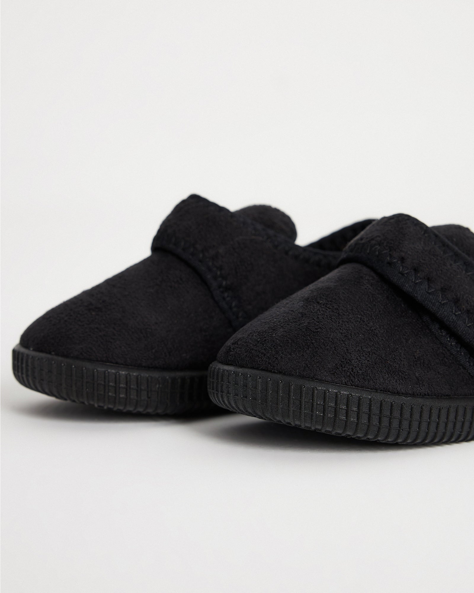 Çocuk ve Bebek Kışlık Tek Cırtlı Süet Rahat Taban Ev & Kreş Ayakkabısı