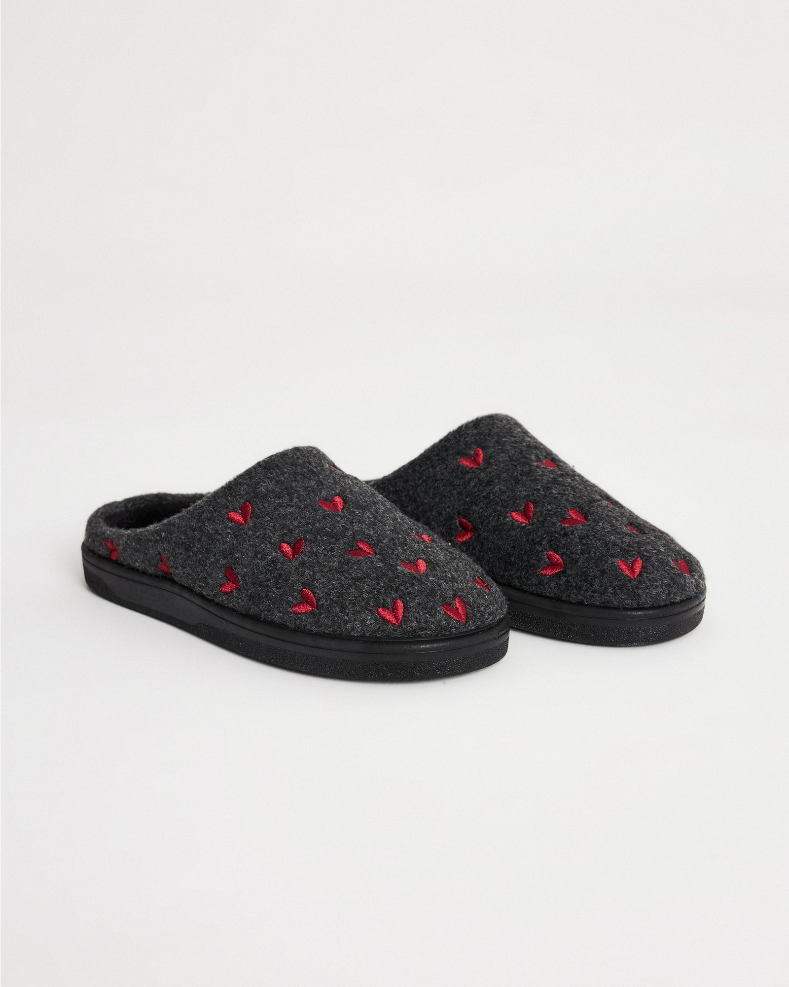 Kadın Kalp Desenli  Ev İçi Ayakkabı - Herz