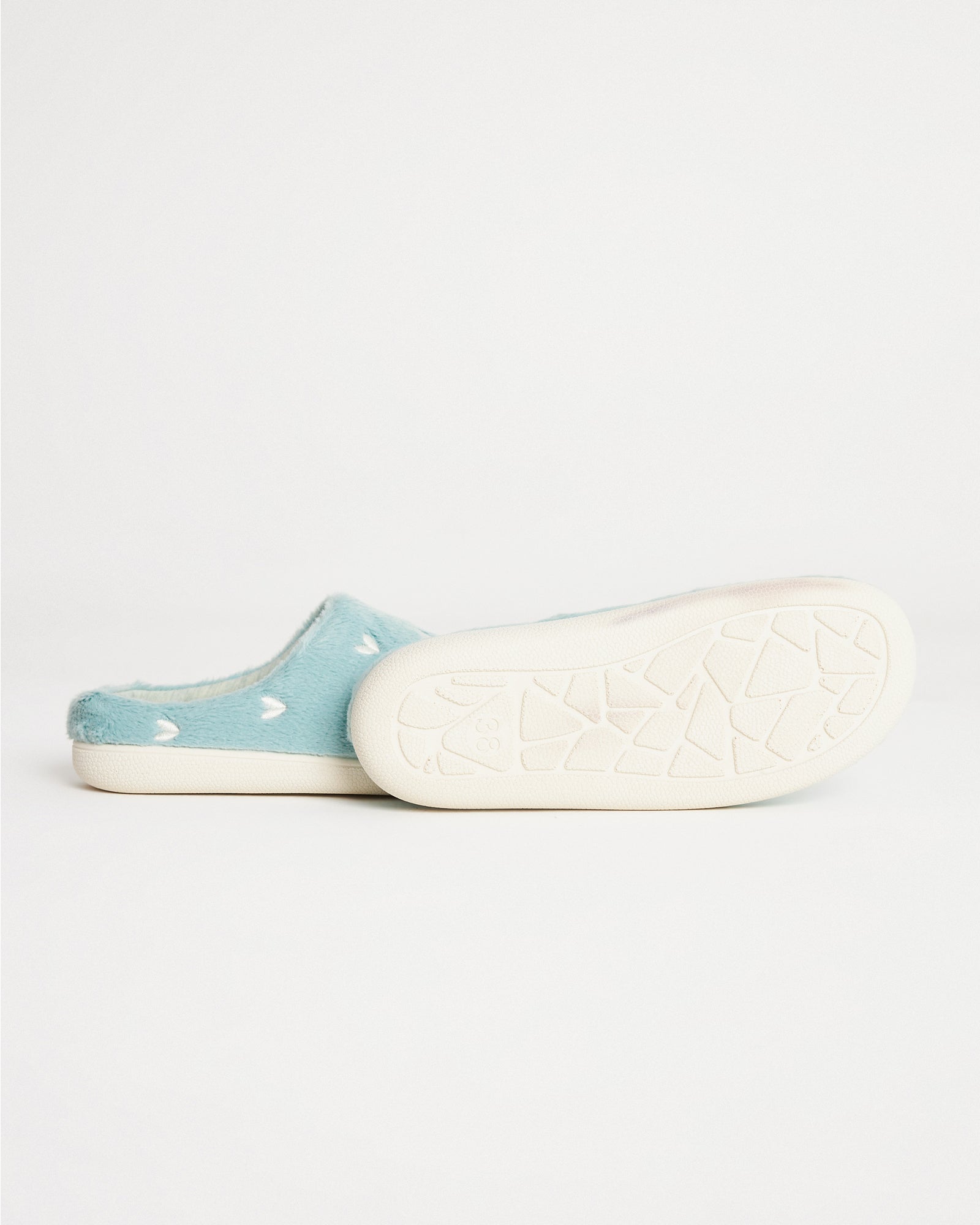 Kadın Kalp Desenli  Ev İçi Ayakkabı - Herz