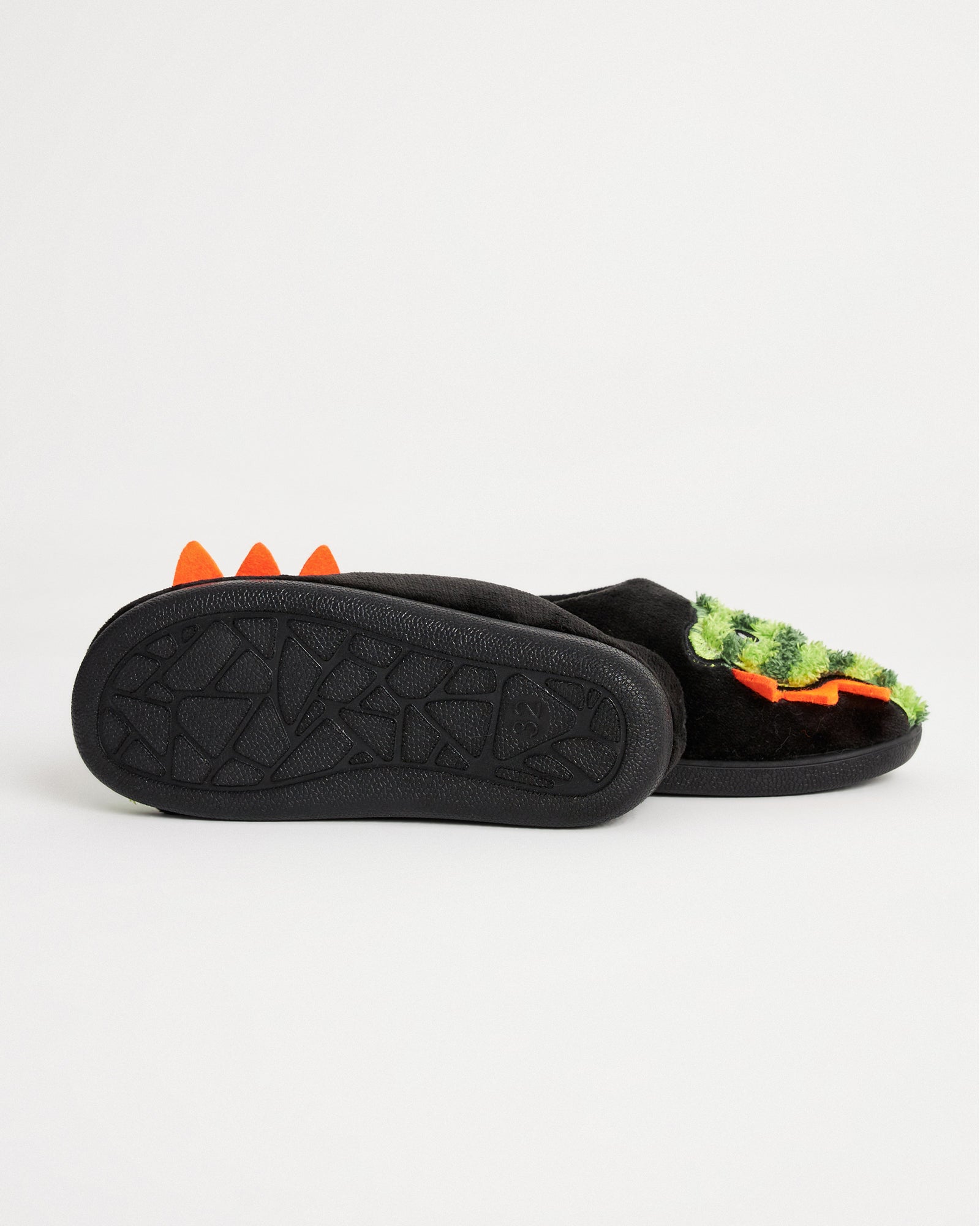 Çocuk Kışlık Sevimli Dinazor Tasarımlı Rahat Ev İçi Ayakkabı