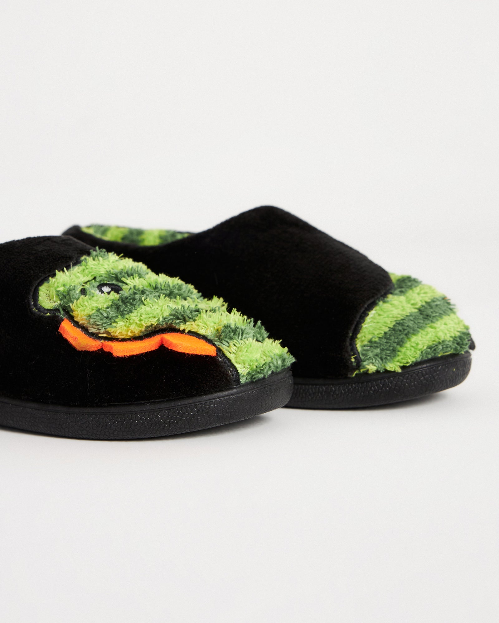 Çocuk Kışlık Sevimli Dinazor Tasarımlı Rahat Ev İçi Ayakkabı