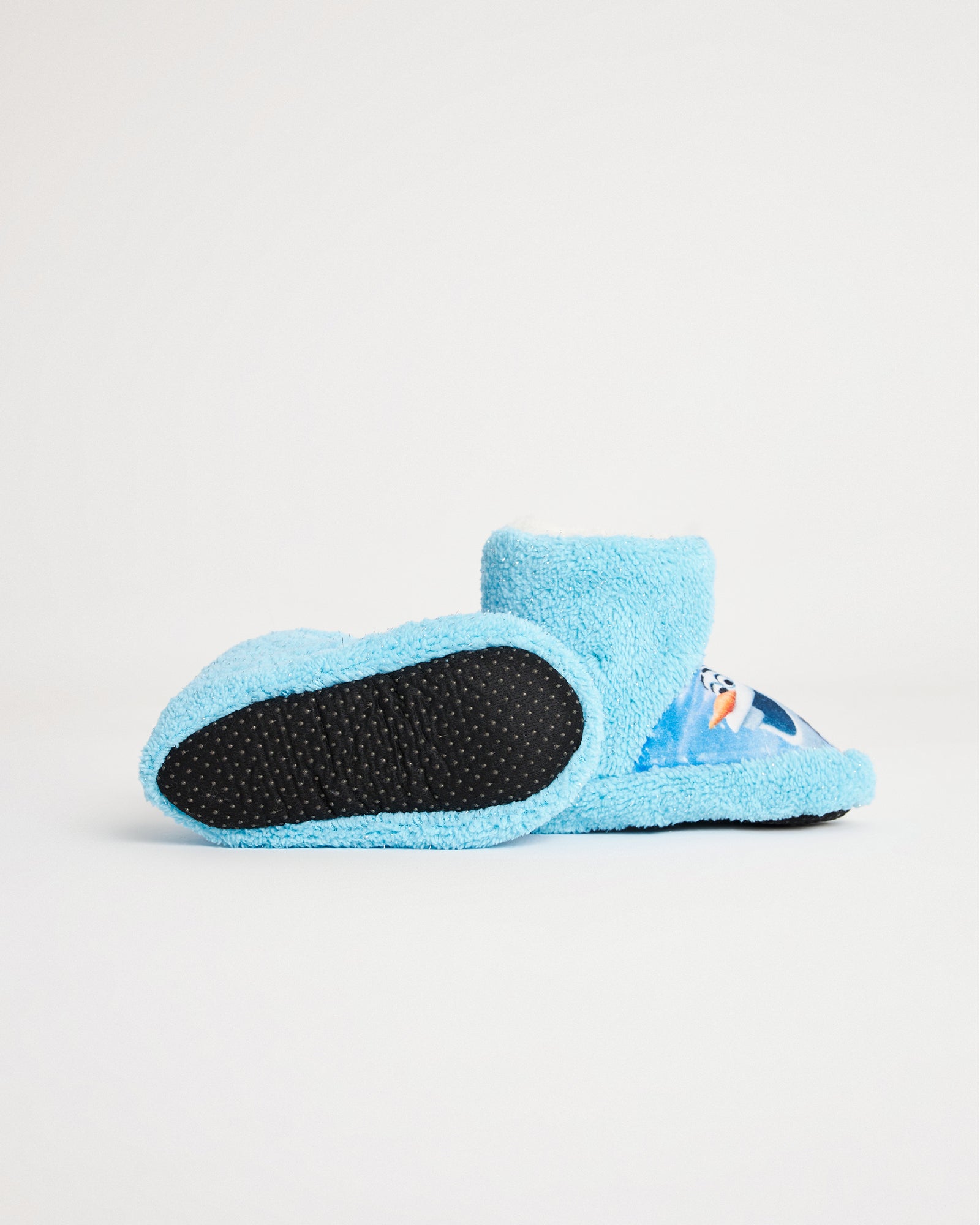 Çocuk Kışlık 3’lü Set Karlar Ülkesi Temalı  Kaymaz Tabanlı Figürlü Ev Botu Panduf