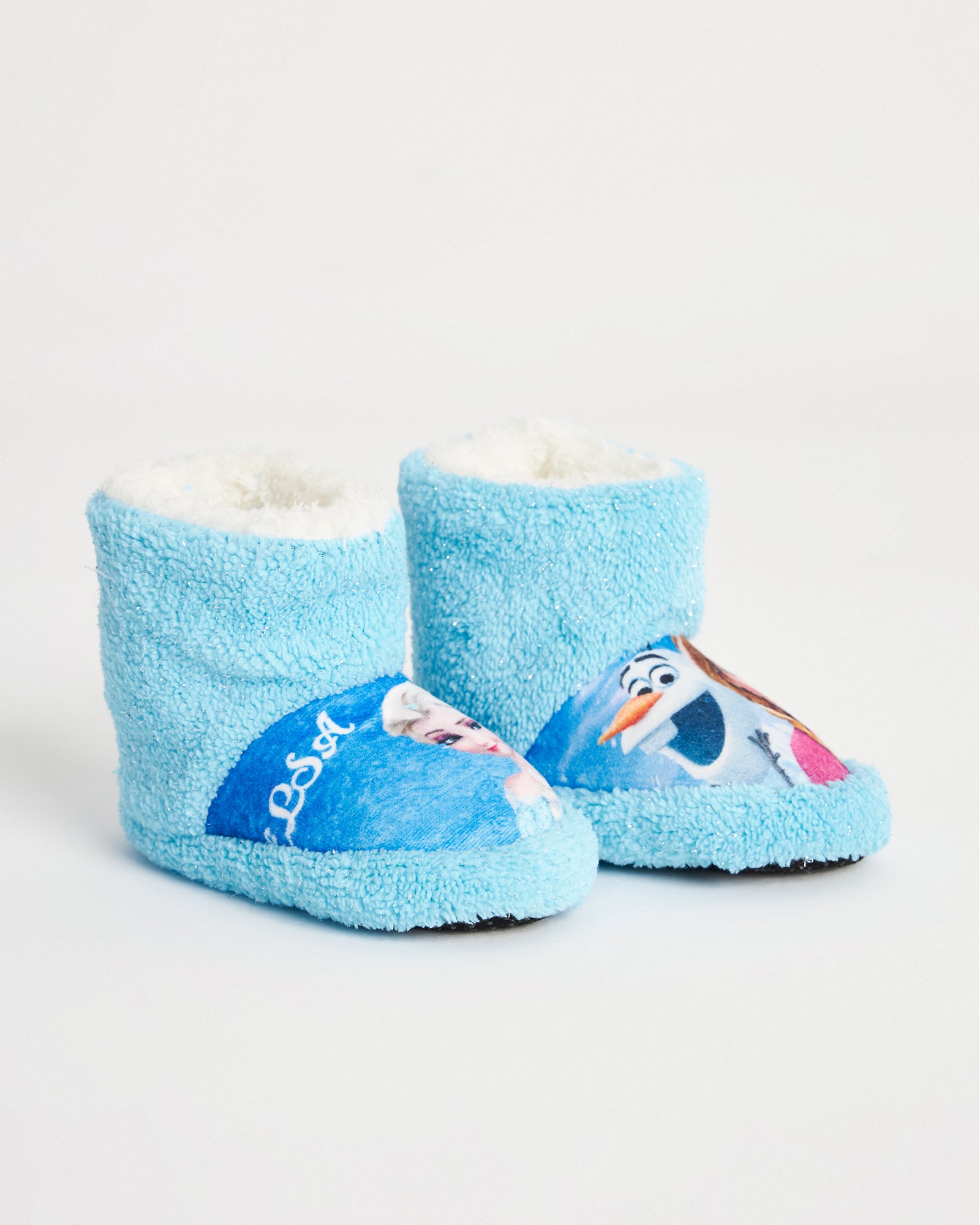 Çocuk Kışlık 3’lü Set Karlar Ülkesi Temalı  Kaymaz Tabanlı Figürlü Ev Botu Panduf