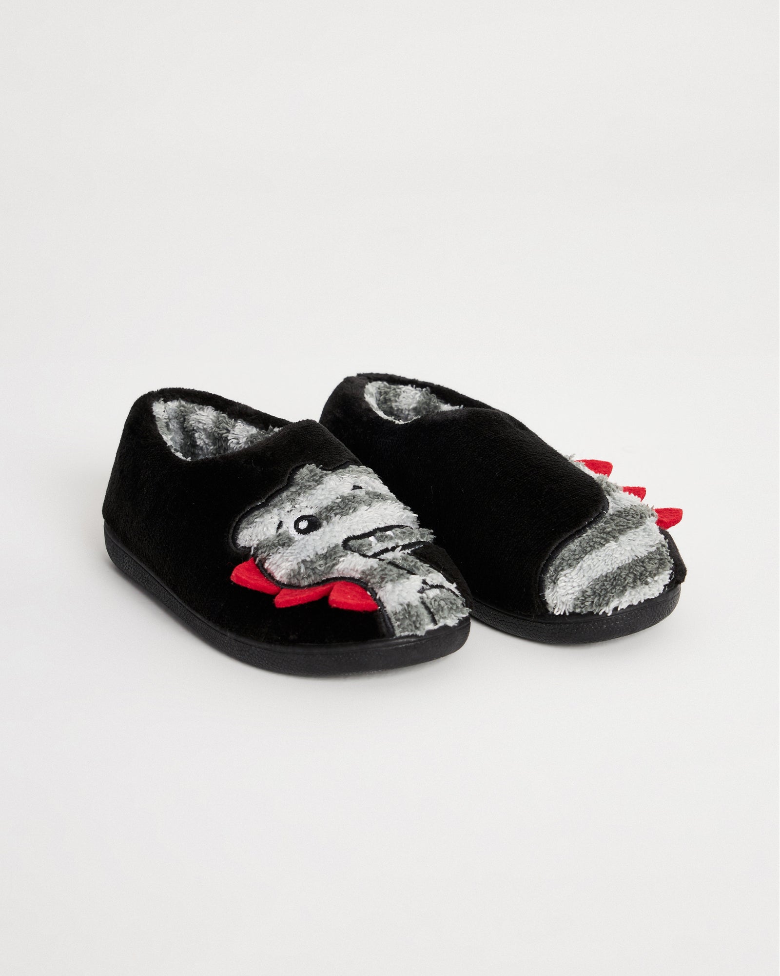 Çocuk Kışlık Sevimli Dinazor Tasarımlı Rahat Ev İçi Ayakkabı