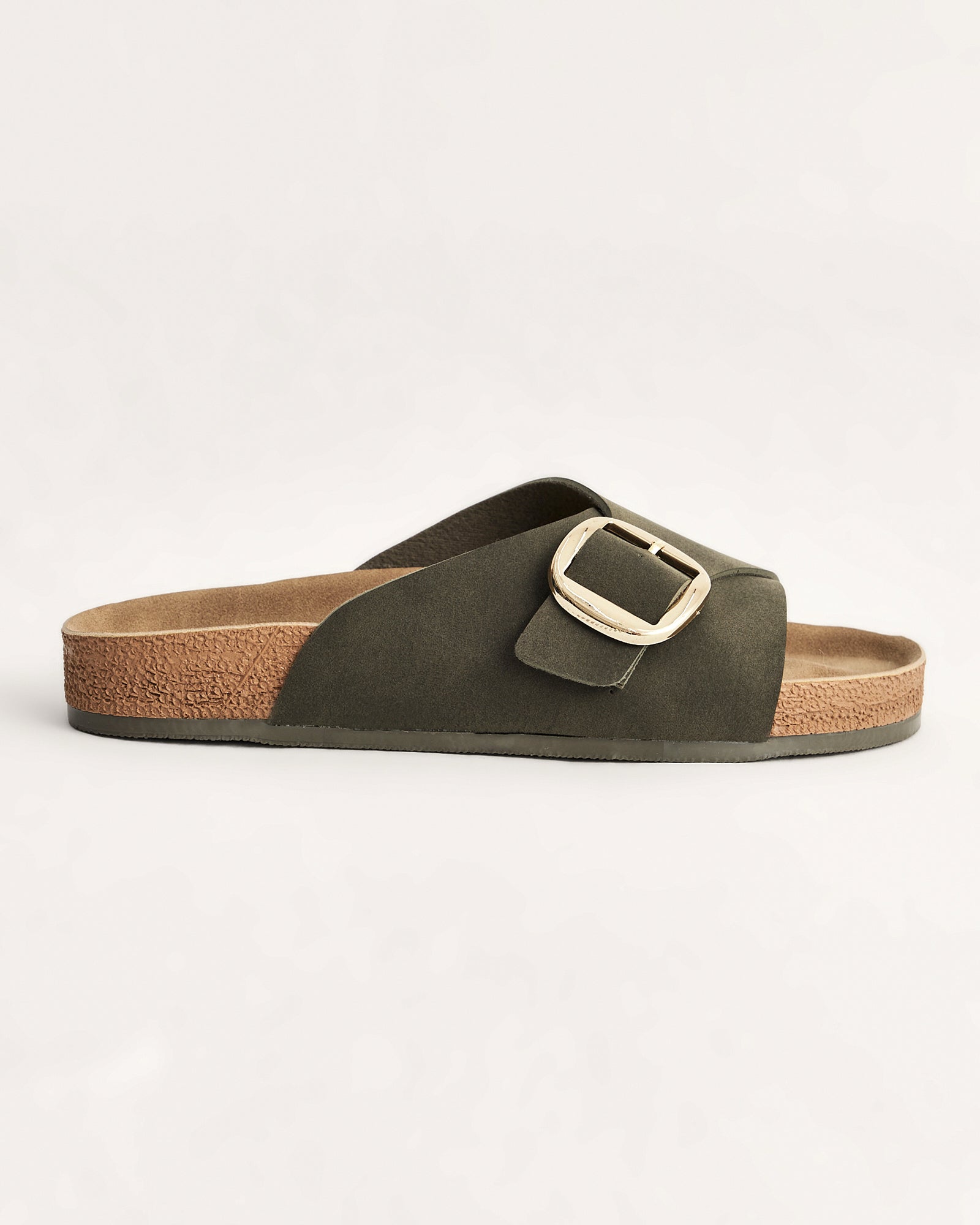 Kadın Rahat Yazlık Tek Bant Tokalı Terlik