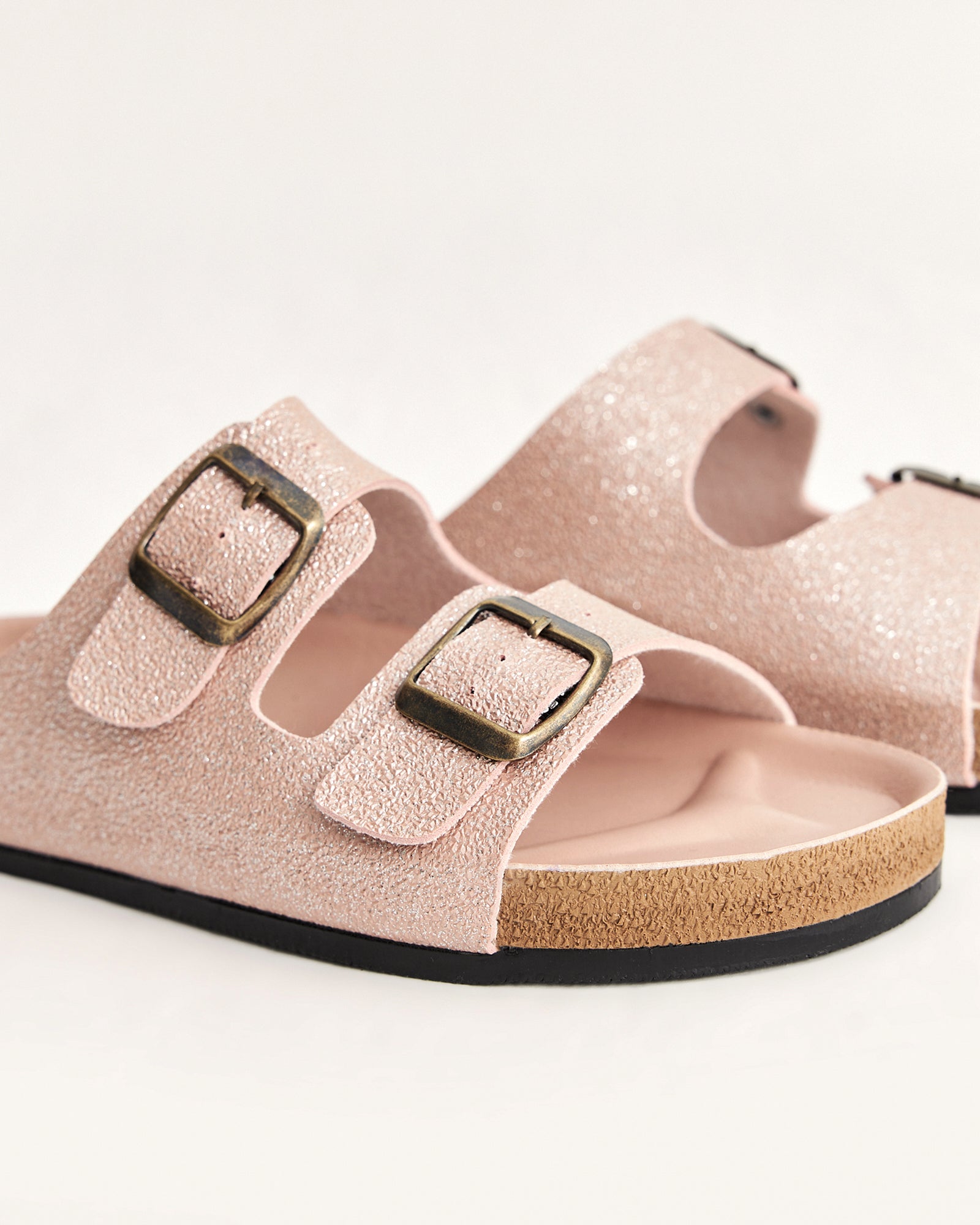 Kadın Simli Çift Tokalı Yazlık Terlik