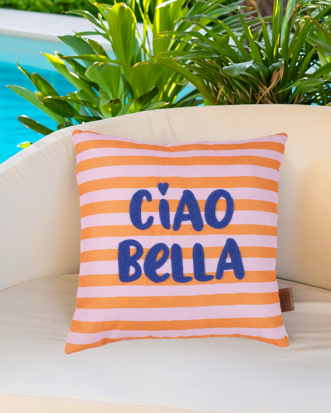 Nakışlı Çizgili İçi Dolgulu Kırlent - CIAO BELLA