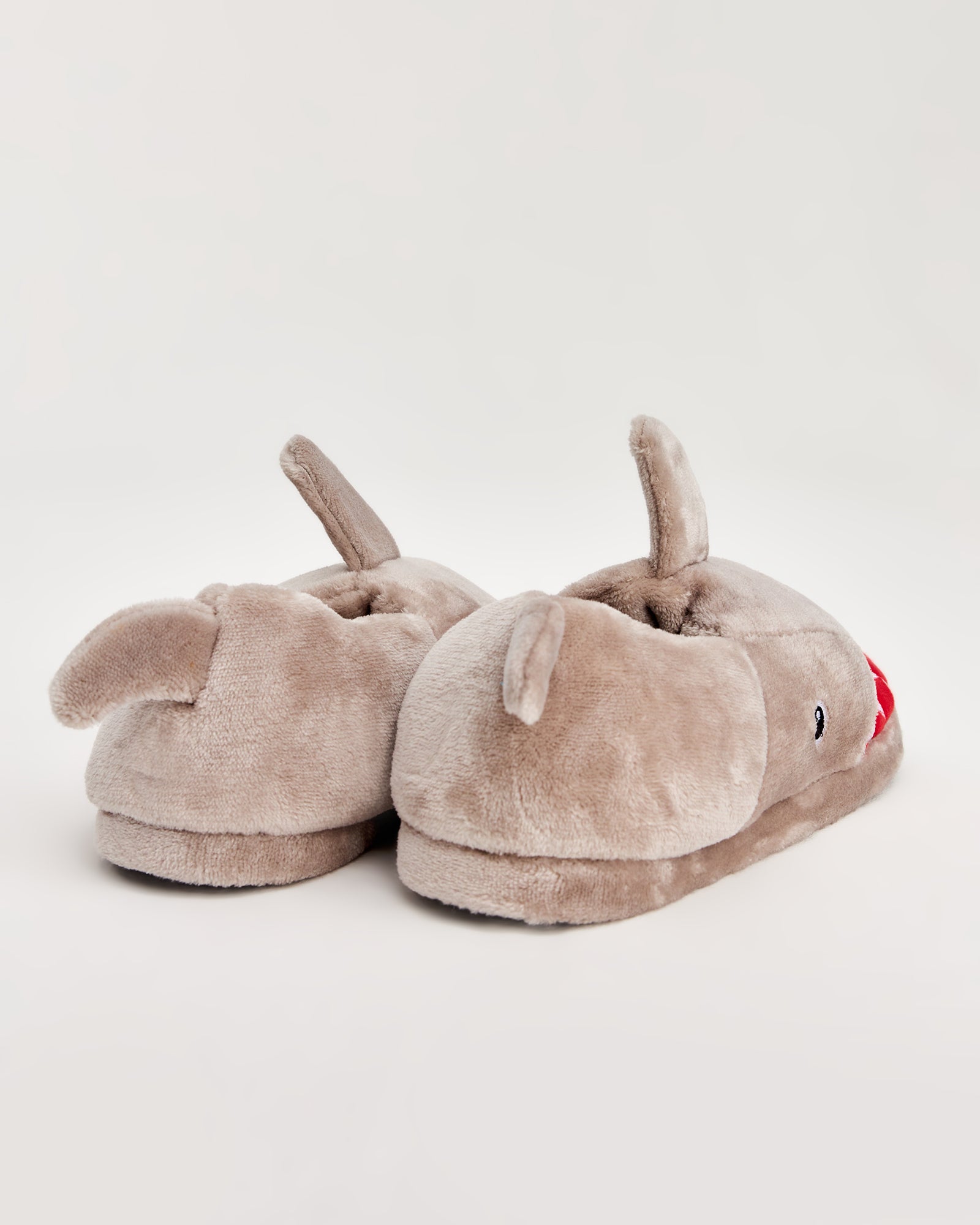 SHARKE - Köpek Balığı Figürlü Erkek Gri Ev İçi Ayakkabı