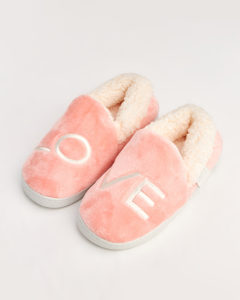 ASTUS- Love Yazılı Mavi Kadın  Ev İçi Ayakkabı