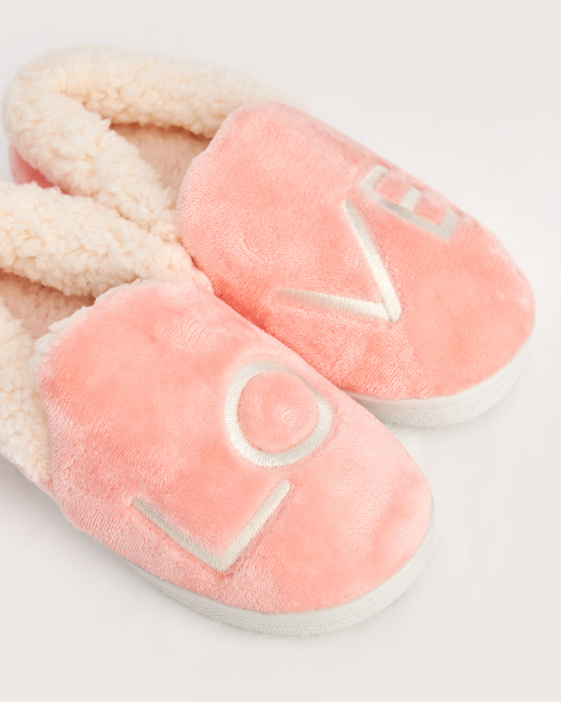 ASTUS- Love Yazılı Mavi Kadın  Ev İçi Ayakkabı