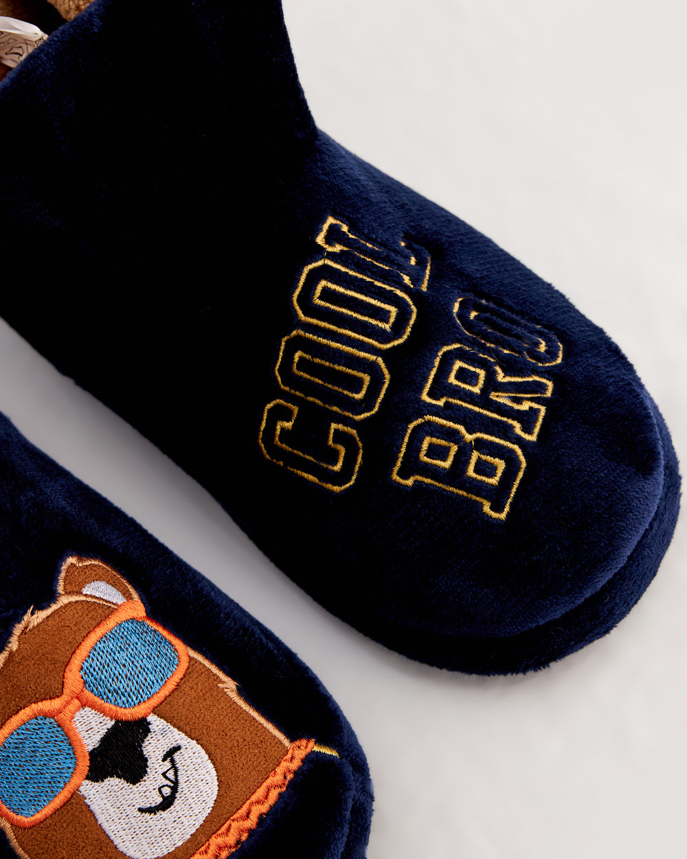 COOL BRO - Ayı Figürlü Lacivert Erkek Panduf