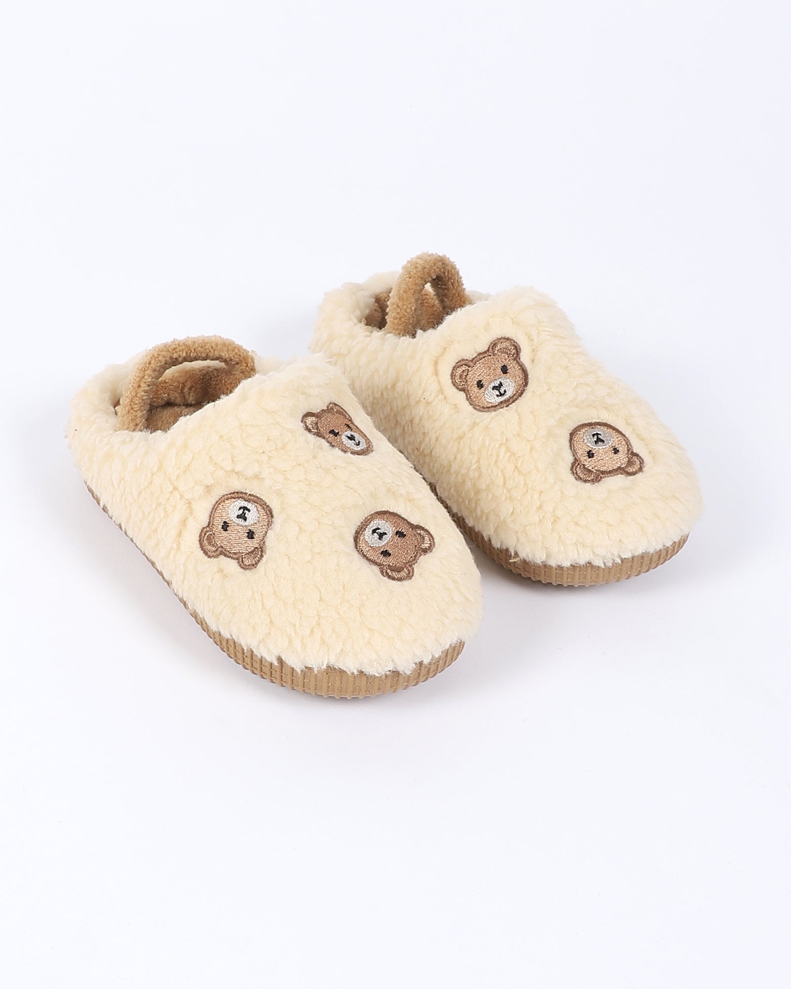 Çocuk Ayıcık Nakış Desenli Ev Ayakkabısı - BEARMOOD