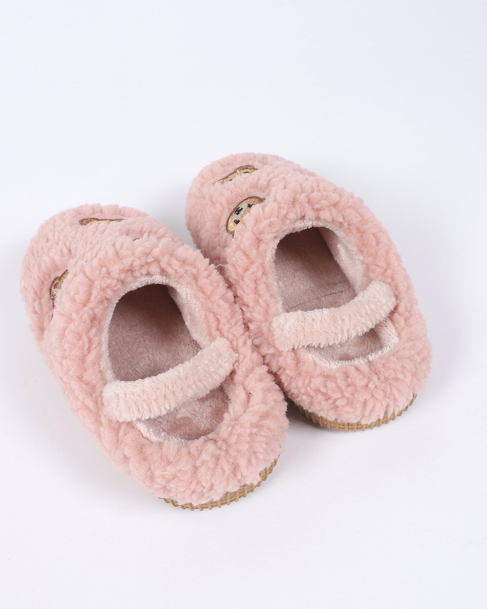 Çocuk Ayıcık Nakış Desenli Ev Ayakkabısı - BEARMOOD