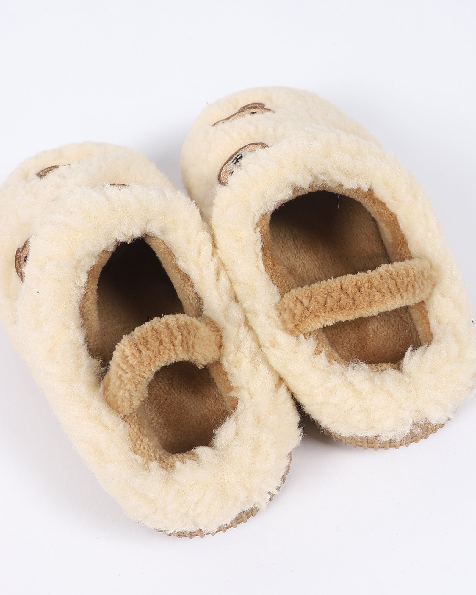 Çocuk Ayıcık Nakış Desenli Ev Ayakkabısı - BEARMOOD