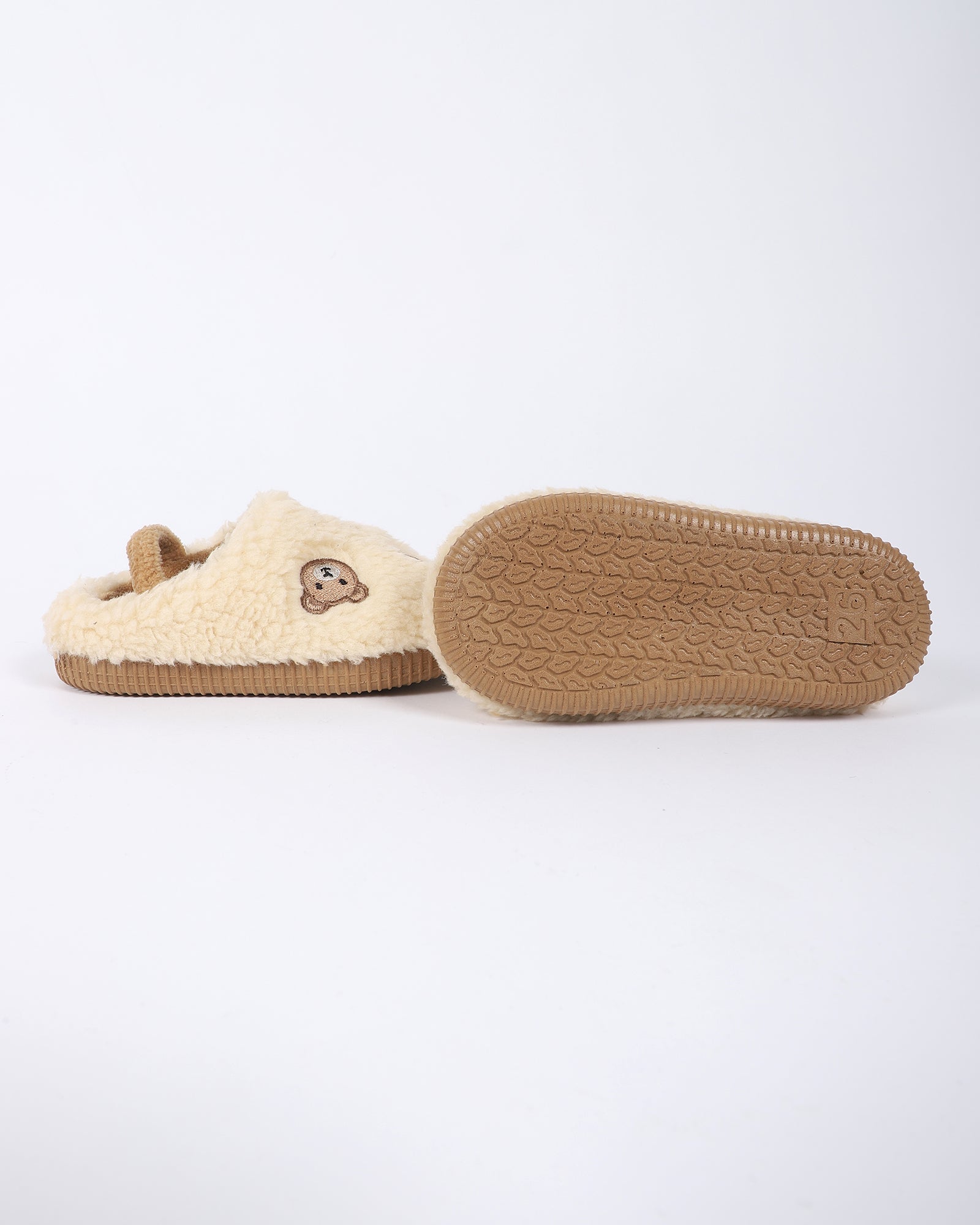 Çocuk Ayıcık Nakış Desenli Ev Ayakkabısı - BEARMOOD