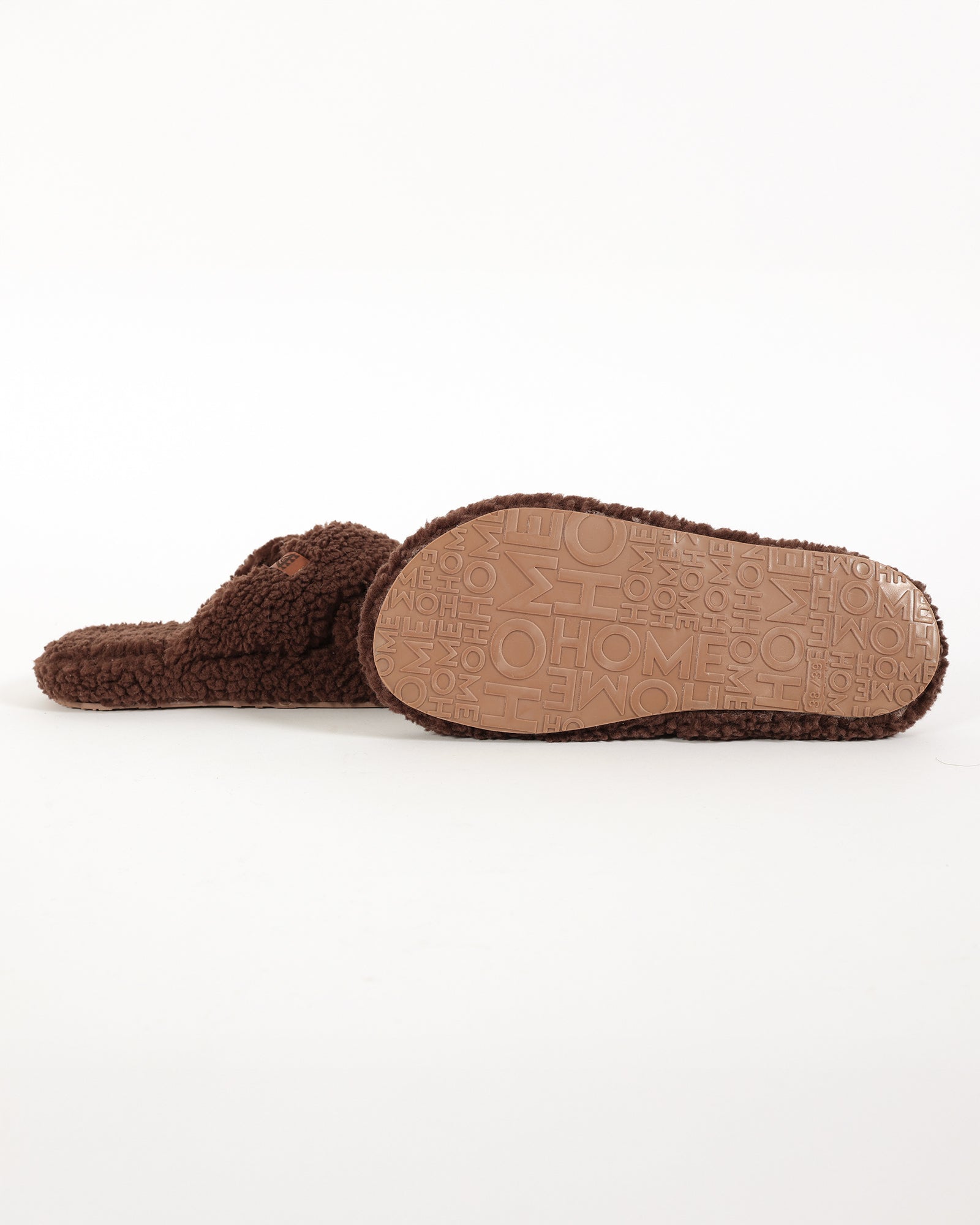 Kadın Deri Etiket Detaylı Ev Terliği-JANA