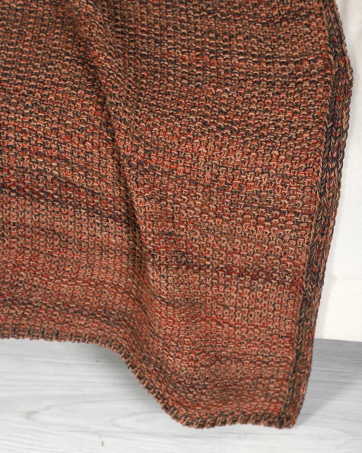 Triko TV Battaniyesi Kişiye Özel Deri Etiketli