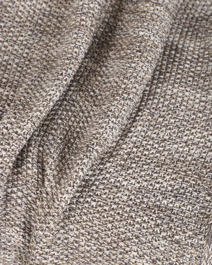 Triko TV Battaniyesi Kişiye Özel Deri Etiketli