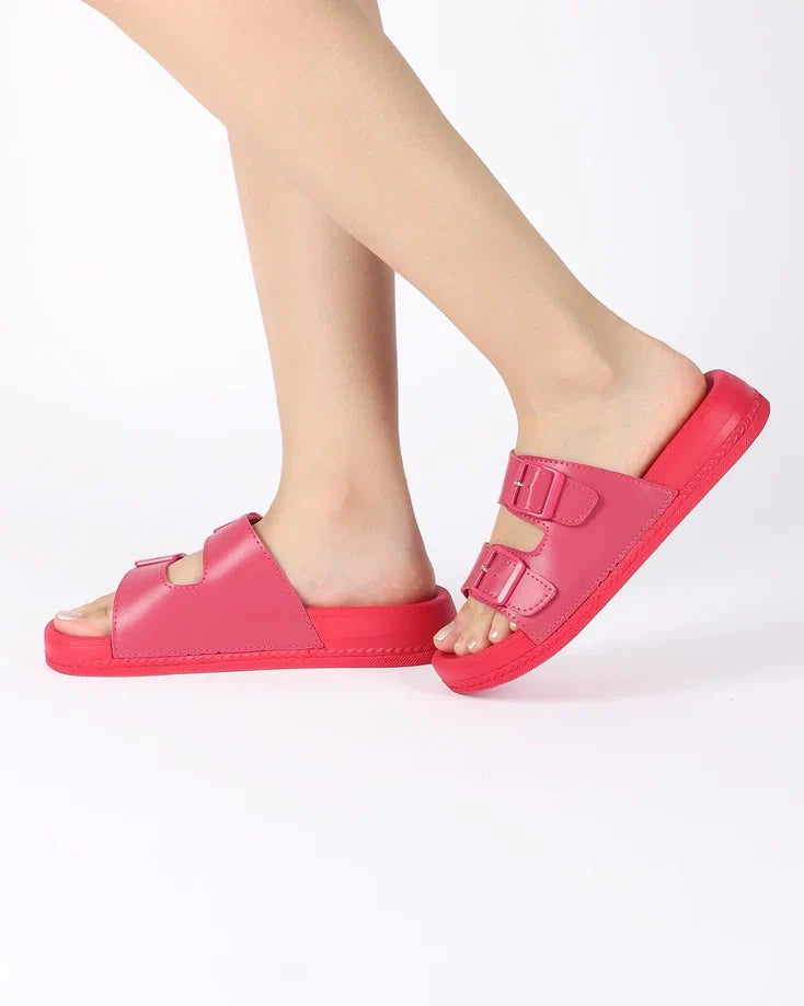 Kadın Yazlık Çift Tokalı Terlik - CANDY