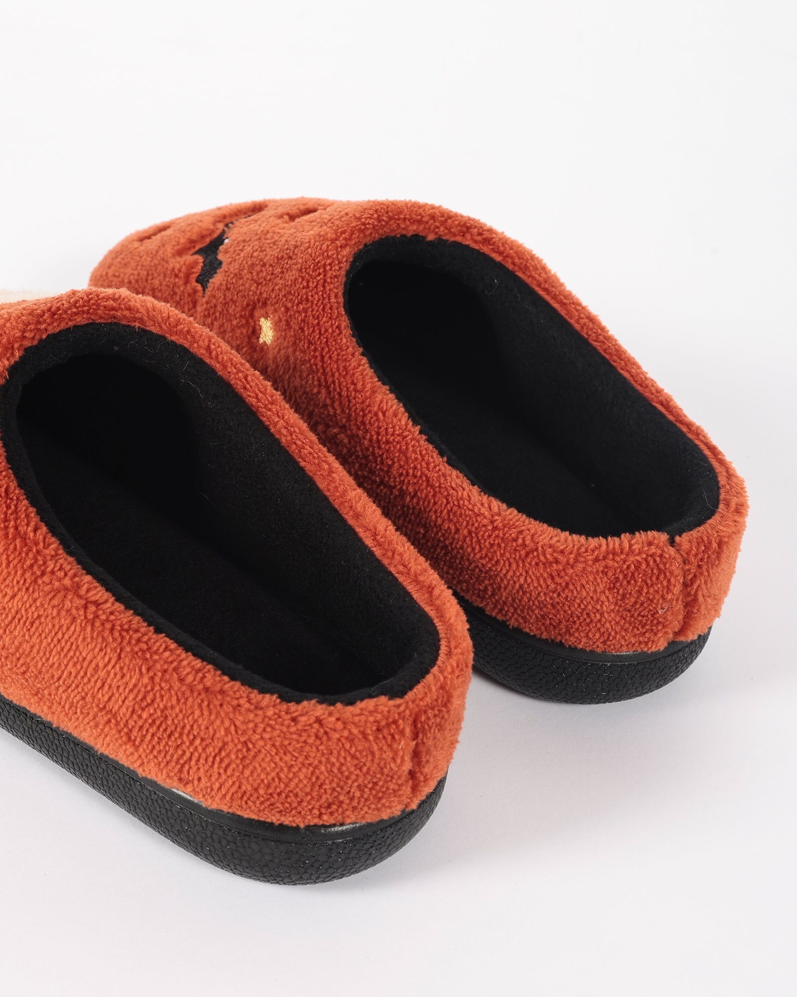 Çocuk Halloween Temalı Hayalet Ve Ay Desenli Kahverengi  Çocuk Kışlık Ev İçi Ayakkabı