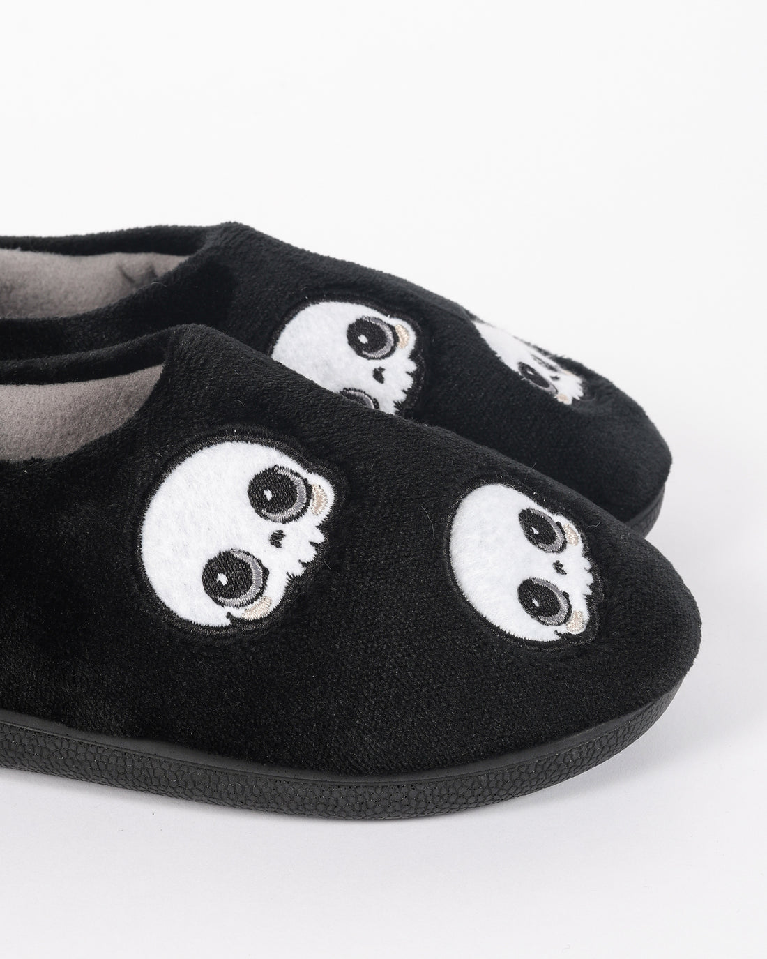 Halloween Temalı Sevimli Kurukafa Desenli Pelüş Ev İçi Çocuk Ayakkabı