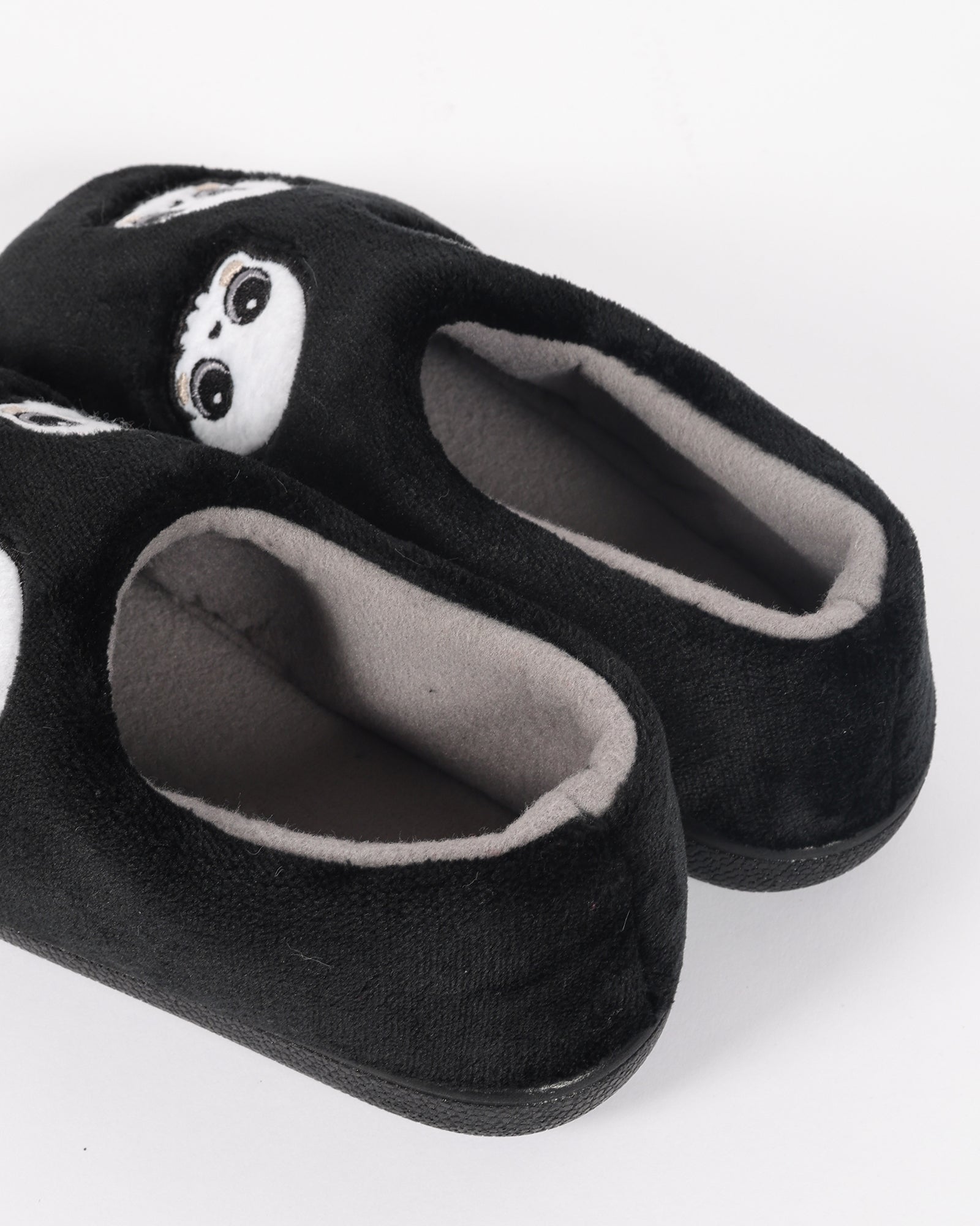 Halloween Temalı Sevimli Kurukafa Desenli Pelüş Ev İçi Çocuk Ayakkabı