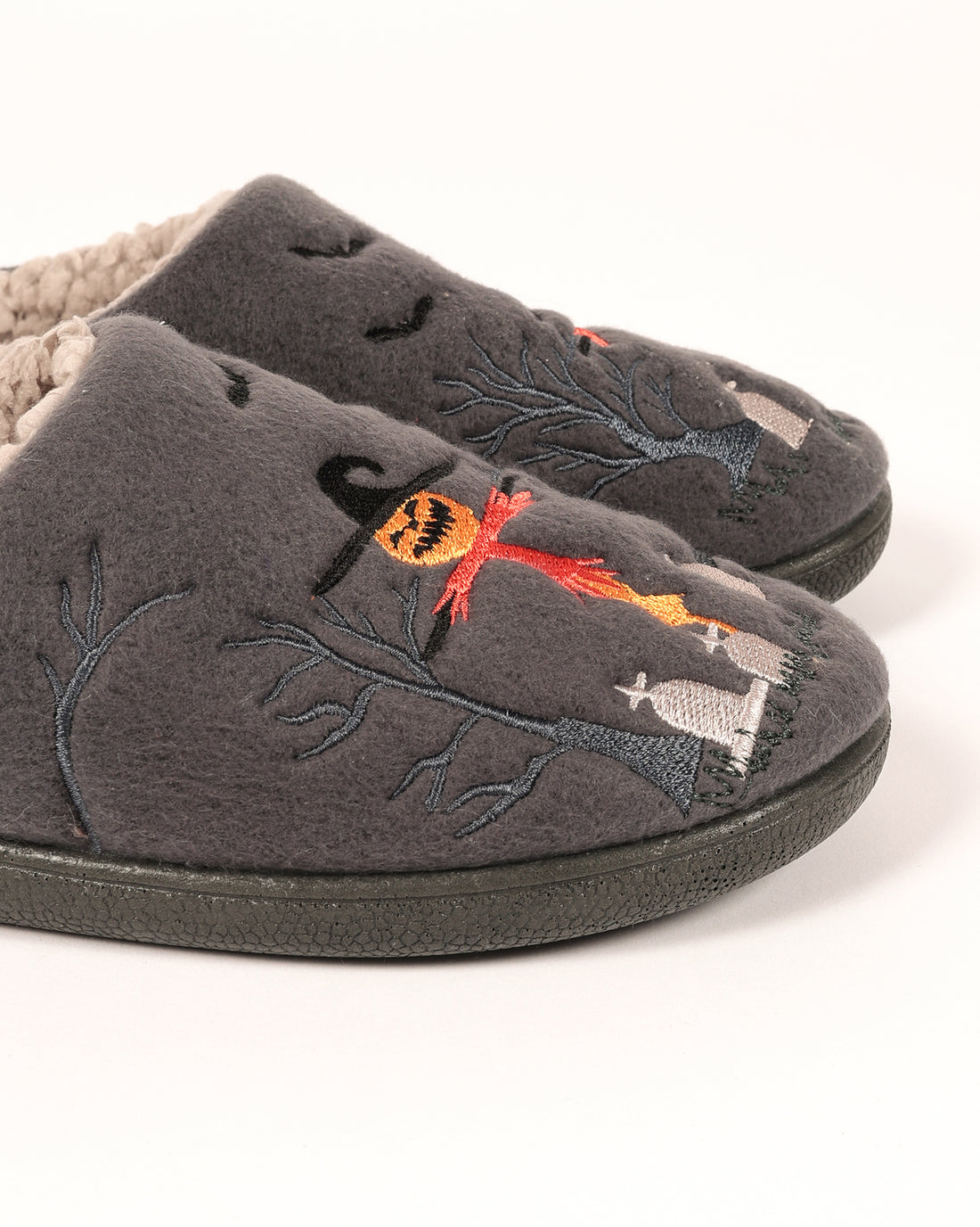 Kadın Halloween Korkuluk Temalı Peluş Ev İçi Ayakkabı