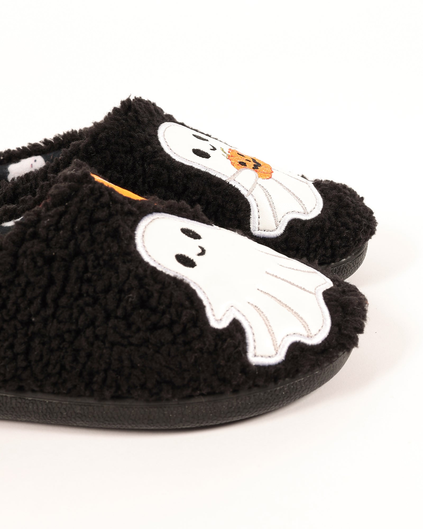 Çocuk  Halloween Temalı Sevimli Hayalet Çifti Desenli Peluş  Ev İçi Ayakkabı