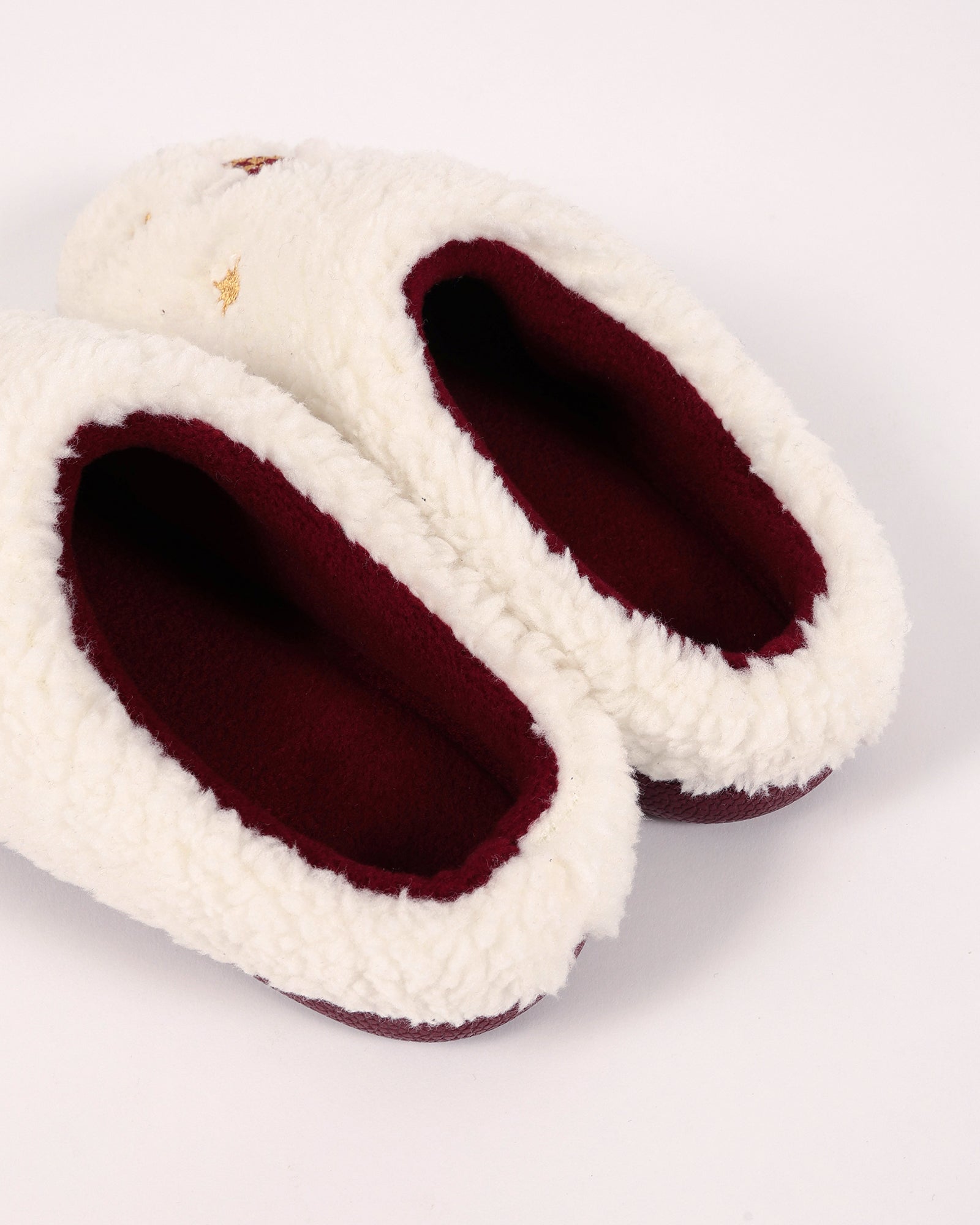 Çocuk Halloween Temalı Fiyonklu Hayalet Desenli  Peluş Ev İçi Ayakkabı