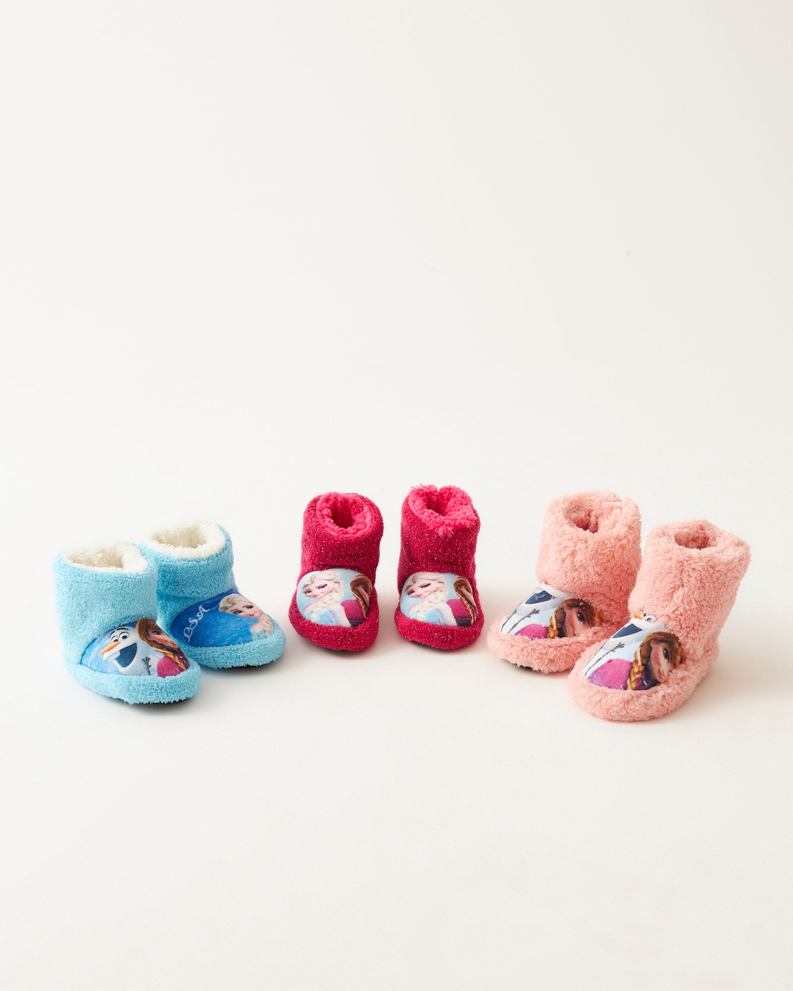 Çocuk Kışlık 3’lü Set Karlar Ülkesi Temalı  Kaymaz Tabanlı Figürlü Ev Botu Panduf